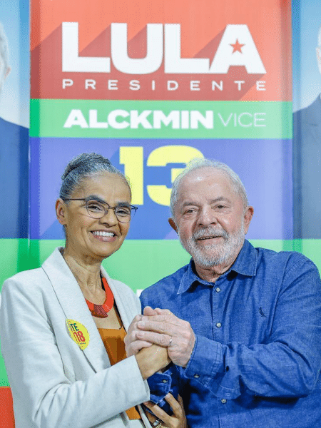 Marina Silva publicou foto com Lula nas redes sociais - Redes sociais