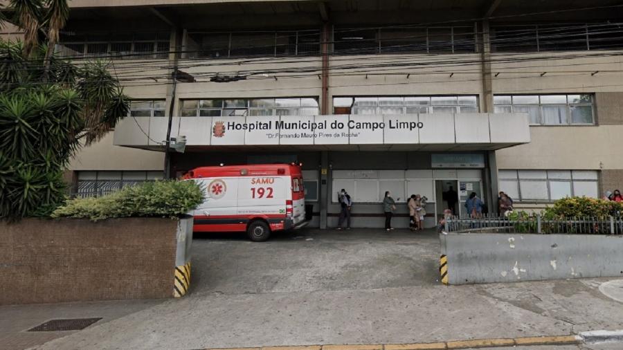 Homem em situação de rua foi atendido no Hospital Municipal de Campo Limpo, mas não resistiu aos ferimentos - Reprodução/Google Street View