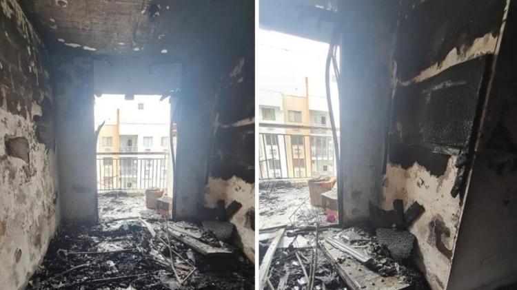 Imagem do laudo mostra destruição no apartamento de fisiculturista