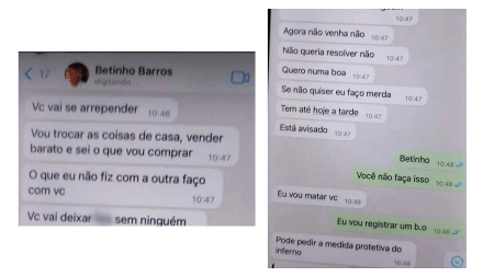 Betinho Barros ameaçou matar Rayssa de Sá por mensagem de texto antes do feminicídio