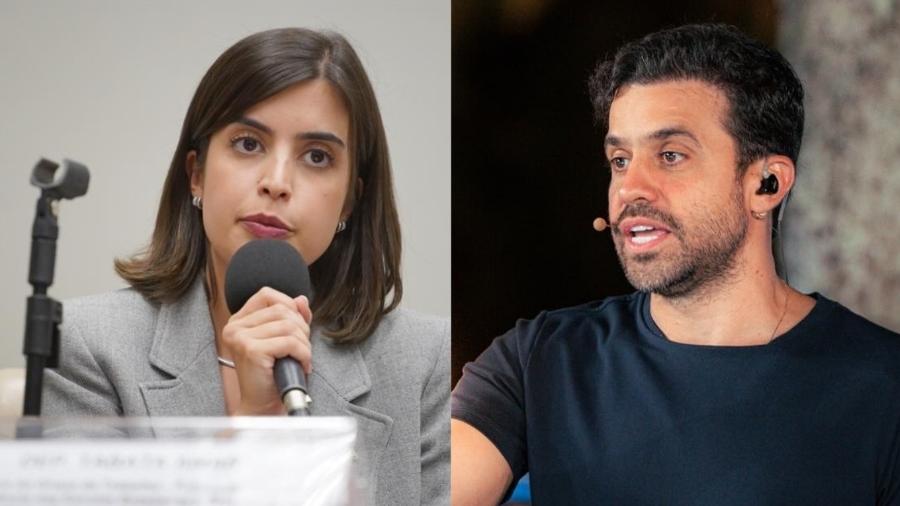 Tabata Amaral e Pablo Marçal são pré-candidatos à Prefeitura de São Paulo