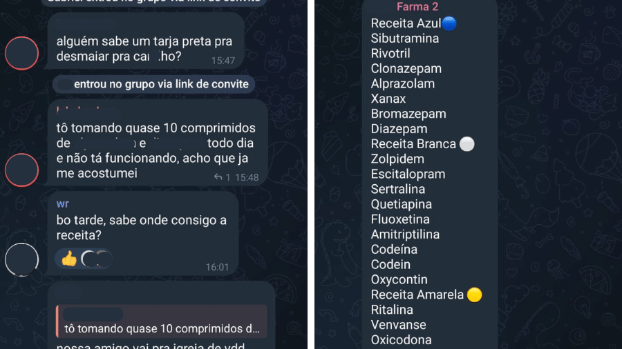 Receitas ilegais são anunciadas em grupos 