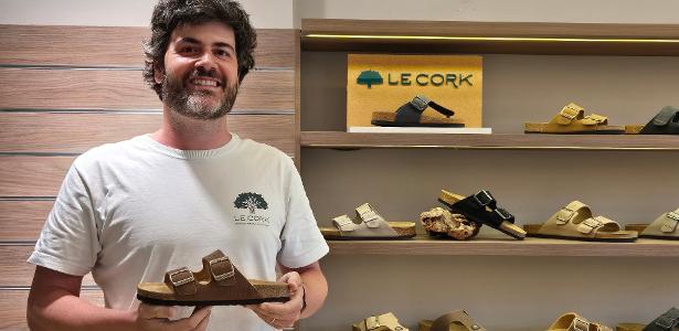 Eles vendem sandália sustentável com palmilha de cortiça e faturam R$ 1 mi