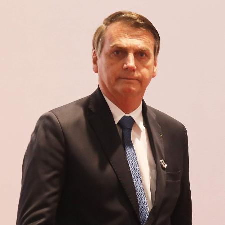 28.jun.2019 - Presidente Jair Bolsonaro -  ludovic MARIN / AFP