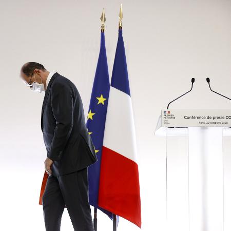 O primeiro-ministro francês Jean Castex (foto de arquivo); apesar do aumento dos casos, o governo até o momento não declarou um novo bloqueio nacionalkdown por causa da covid-19  - Pool/AFP