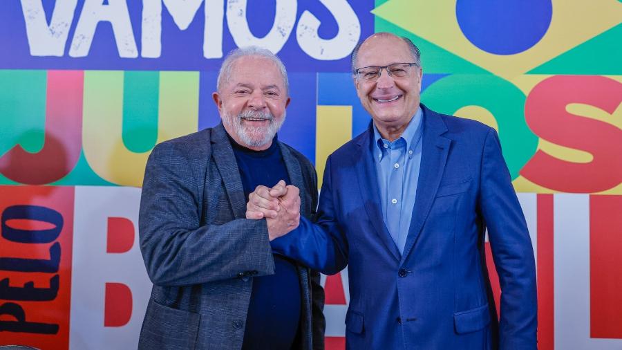 Lula e Alckmin, na primeira reunião da coordenação da campanha  - Divulgação/Ricardo Stuckert