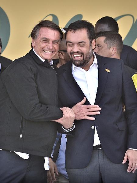 7.set.2022 - Jair Bolsonaro e o governador Cláudio Castro (PL) no ato de 7 de Setembro em Copacabana - Saulo Angelo/ Futura Press/ Folhapress