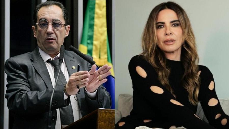 Jorge Kajuru e Luciana Gimenez - Pedro França/Agência Senado e Reprodução/Instagram