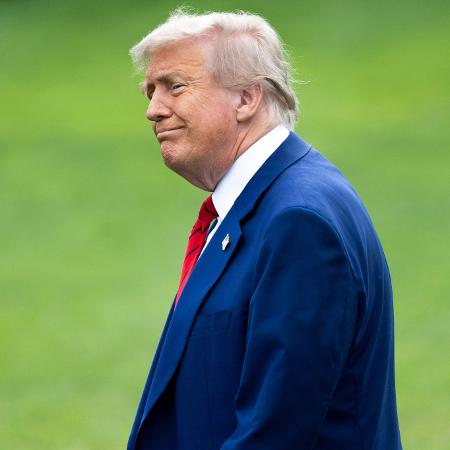 O presidente dos EUA, Donald Trump, em Washington O presidente dos EUA, Donald Trump, em Washington