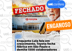 Toyota fecha fábrica em SP, mas segue no Brasil