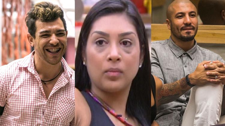 Cézar, Amanda e Fernando no BBB 15 - Reprodução/TV Globo - Reprodução/TV Globo