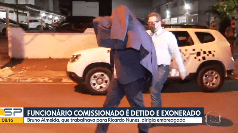 Bruno Almeida foi detido por volta da meia-noite na zona oeste da capital paulista  - Reprodução/TV Globo