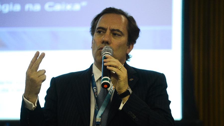 O então presidente da Caixa, Pedro Guimarães, durante palestra no auditório da sede da FGV (Fundação Getúlio Vargas)  - Tomaz Silva/Agência Brasil