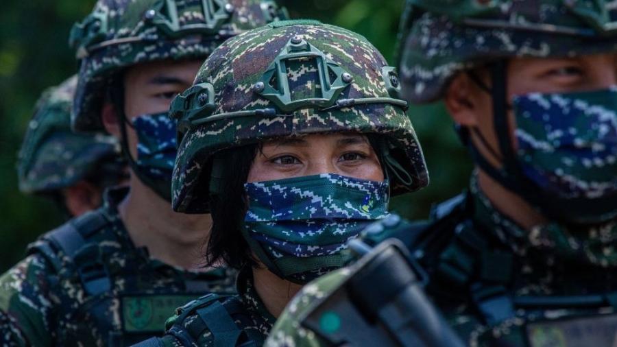 Exército de Taiwan realiza exercícios de forma periódica contra possível invasão chinesa - GETTY IMAGES