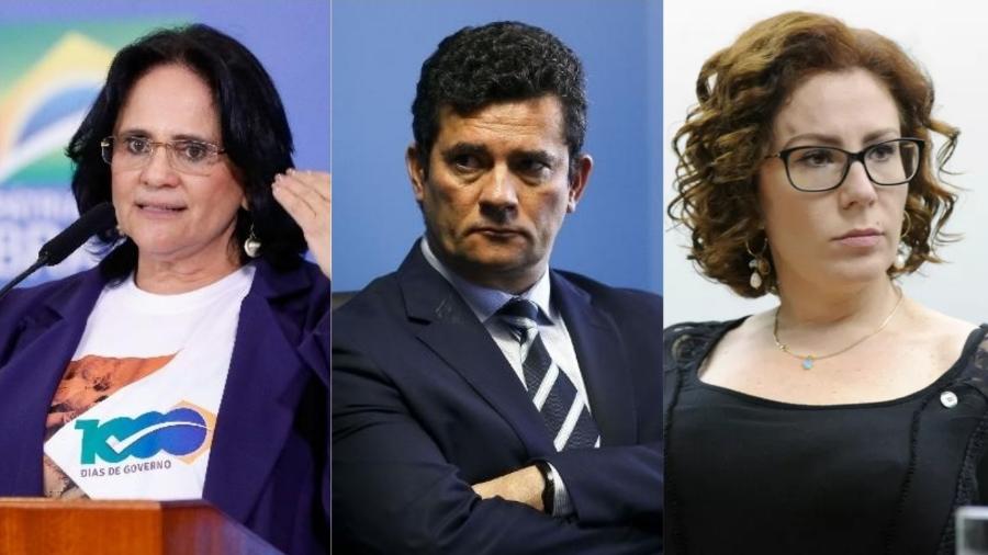Damares Alves, Sergio Moro e Carla Zambelli já reconheceram derrota de Jair Bolsonaro - Alan Santos/PR; Marcelo Camargo/Agência Brasil e Cleia Viana/Câmara dos Deputados