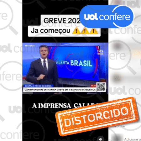 05.fev.2025 - Post usa reportagem da Record News de julho de 2021