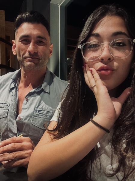 Valentina e seu pai Michel Valentina e seu pai Michel