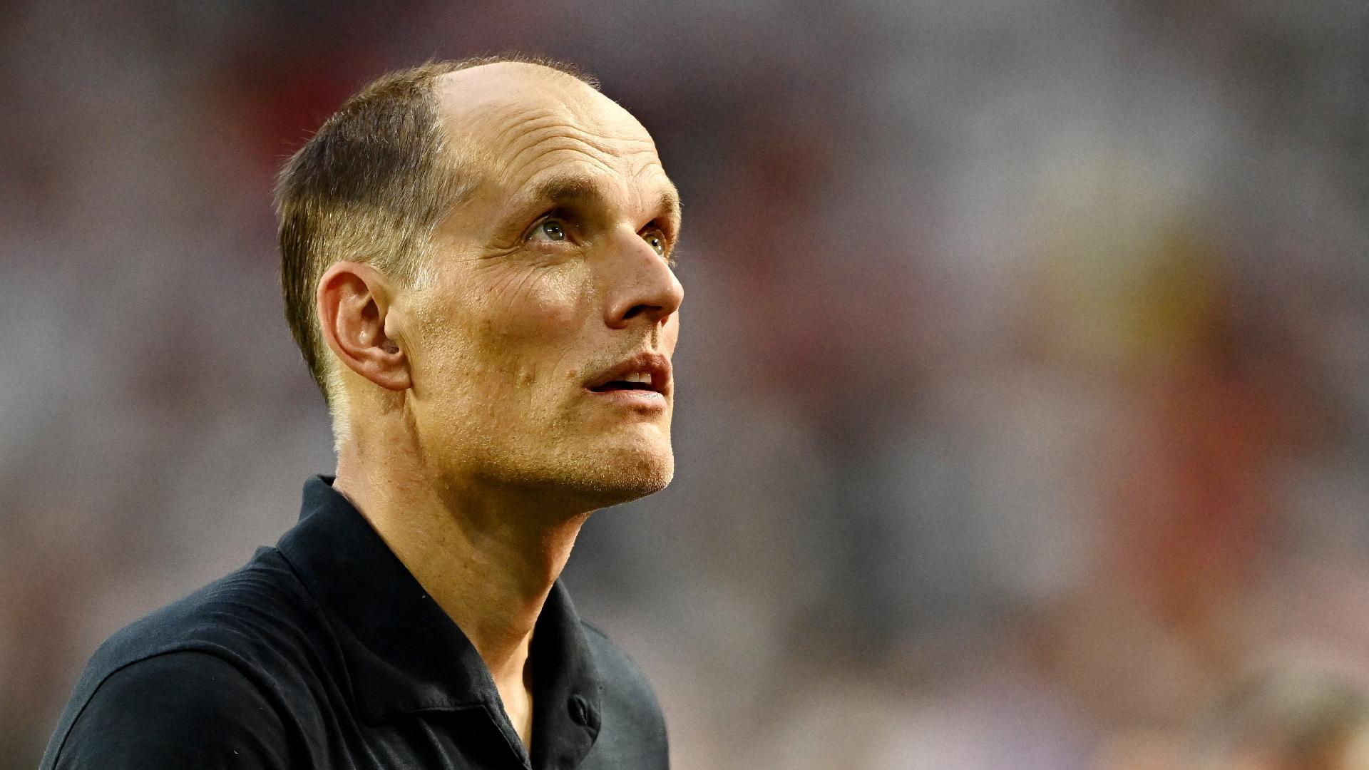 O técnico da Inglaterra, Thomas Tuchel, após a partida, na qual a Inglaterra se classificou para as semifinais da Copa do Mundo - undefined