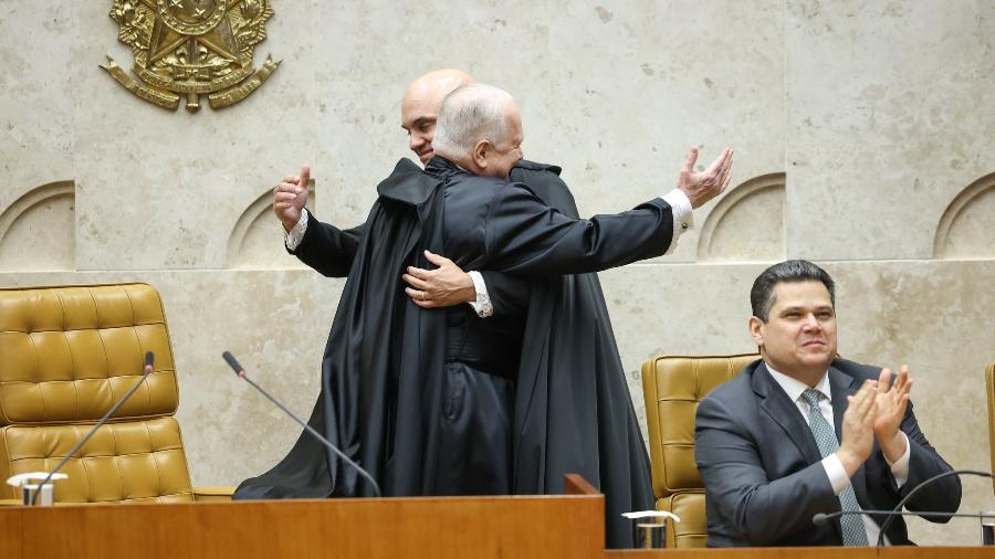 29.set.2025 - Posse de Edson Fachin como presidente do STF e Alexandre de Moraes como vice-presidente da Corte 29.set.2025 - Posse de Edson Fachin como presidente do STF e Alexandre de Moraes como vice-presidente da Corte