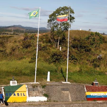 Fronteira do Brasil com a Venezuela em Pacaraima (RR)