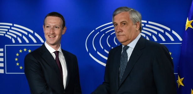 Zuckerberg foi sabatinado pelo Parlamento Europeu - AFP