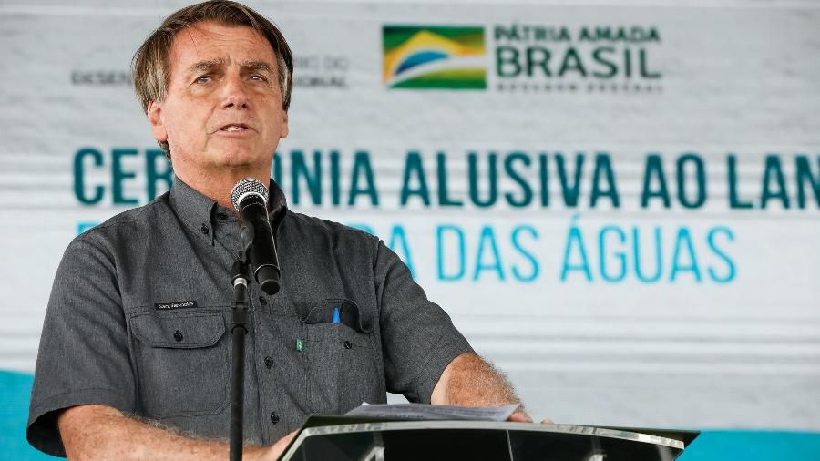 O presidente Jair Bolsonaro em evento em Russas, no Ceará - Alan Santos/PR