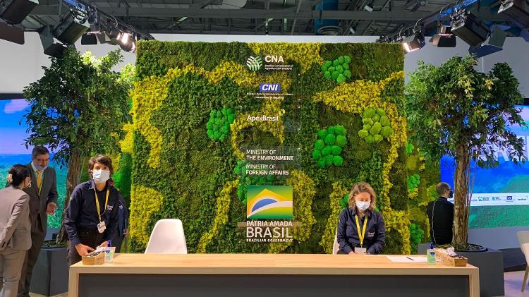Estande do Brasil na COP 26, patrocinado pelo agronegócio - Jamil Chade/ysoke - Jamil Chade/UOL