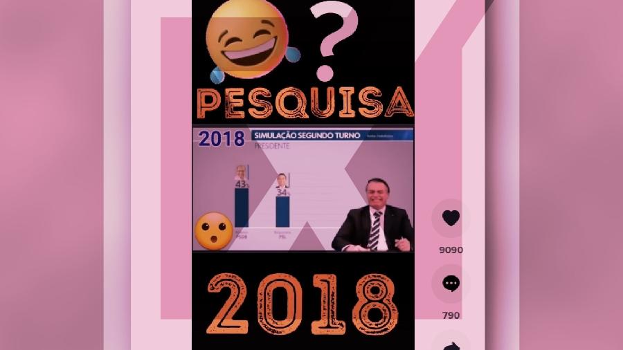 29.mar.2022 - Vídeo engana ao dizer que pesquisas foram forjadas na eleição de Bolsonaro em 2018 - Projeto Comprova