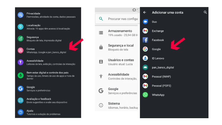 Como transferir dados de um Android para outro, passo 1 - Reprodução/Google - Reprodução/Google