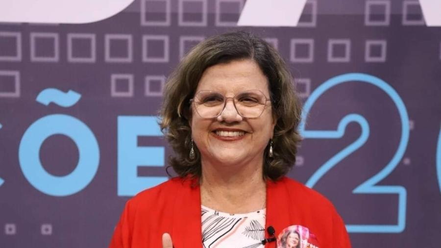 Teresa Leitão (PT) em campanha: senadora por Pernambuco - Reprodução/Facebook