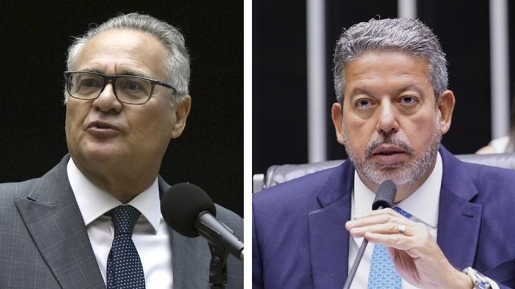 Senador Renan Calheiros (MDB) e o presidente da Câmara, Arthur Lira (PP), adversários políticos