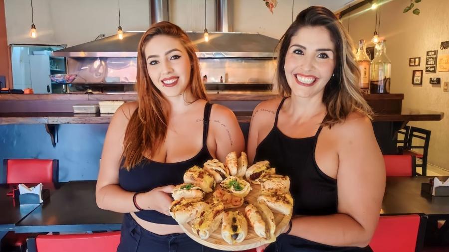 Nathalia Scaglione (à esq.) e sua mãe Janaina Vannucci são donas do Senhor Pão de Alho