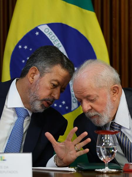 23-11-2023 - O presidente Lula e o presidente da Câmara, deputado Arthur Lira no Palácio do Planalto