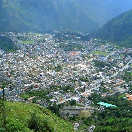 Município de Baños de Agua Santa (Equador) fica em região montanhosa