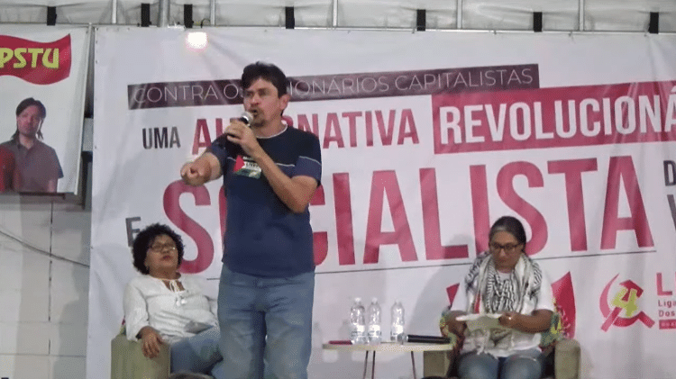 Altino Prazeres durante convenção partidária do PSTU em São Paulo