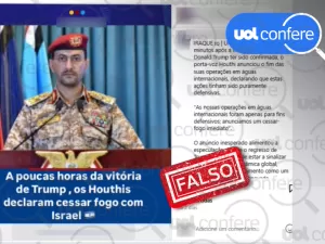 É falso que movimento Houthi tenha anunciado cessar-fogo após Trump vencer