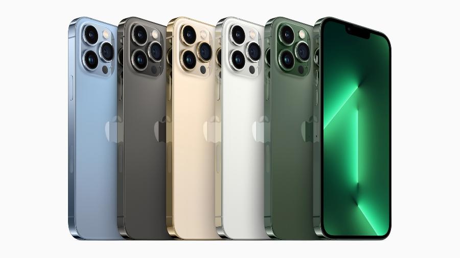 Novas cores de iPhone 13 Pro - Divulgação