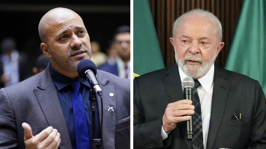 O ex-deputado Daniel Silveira e o presidente Lula - Pablo Valadares/Câmara dos Deputados e Frederico Brasil/Estadão Conteúdo