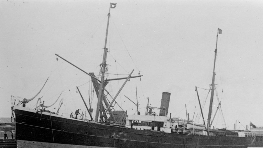 O navio SS Nemesis desapareceu em 1904