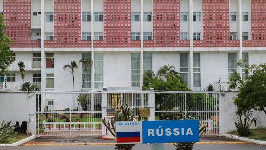 Fachada da Embaixada da Rússia em Brasília - Fábio Rodrigues-Pozzebom/Agência Brasil