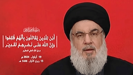 Chefe do Hezbollah, Hassan Nasrallah 