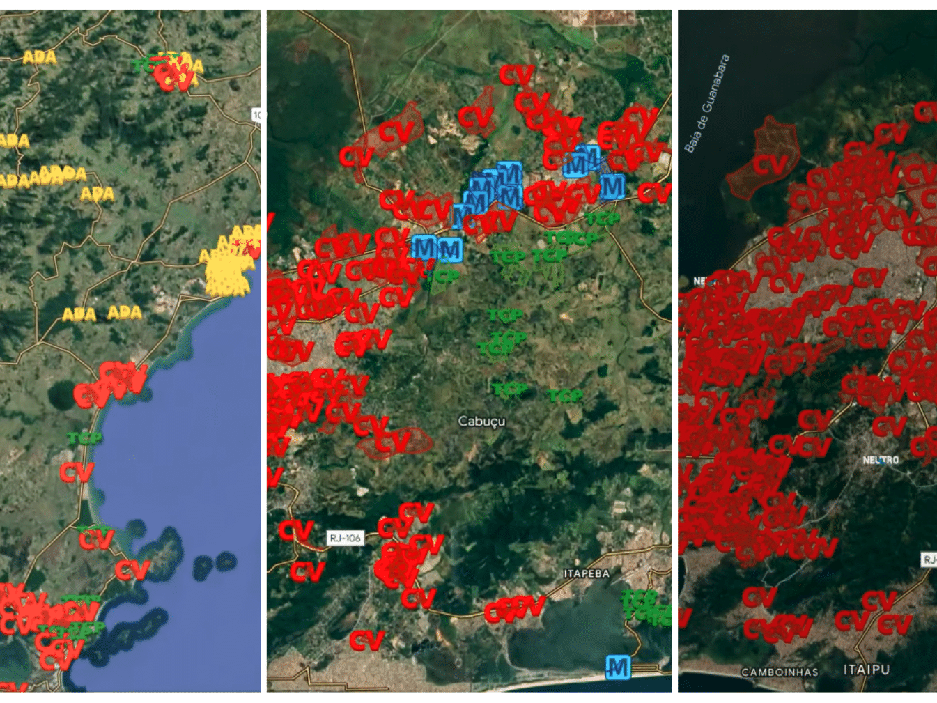 Mapa com áreas de facções no RJ expõe criador a ameaças e pressão