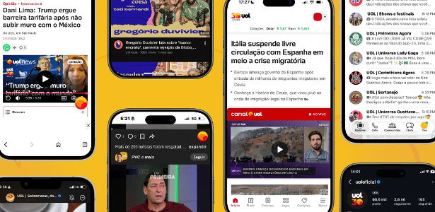 Veja como seguir o UOL e seu programa favorito em todas as redes sociais