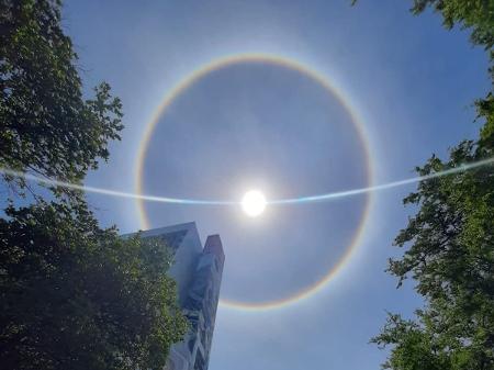 Moradores do Ceará são surpreendidos por 'arco-íris' ao redor do Sol;  entenda fenômeno do halo solar - Ceará - Diário do Nordeste