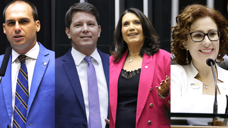 Deputados do PL, Eduardo Bolsonaro, Mario Frias, Carla Zambelli e Bia Kicis estão entre os 33 parlamentares que assinam PL antiaborto