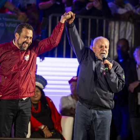 24.08.24 - O presidente Lula (PT) no comício do candidato a prefeitura de São Paulo Guilherme Boulos (PSOL), na zona leste