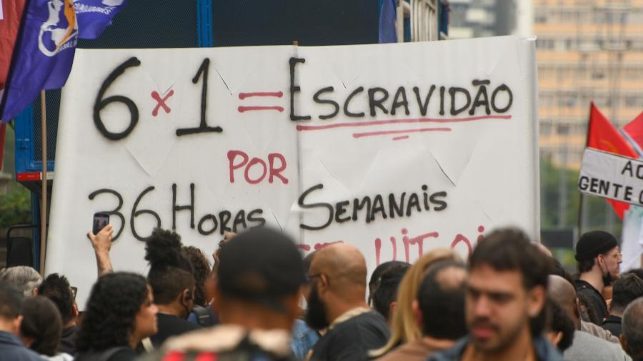 Manifestantes se reúnem em SP, Rio e BH contra escala de trabalho 6x1