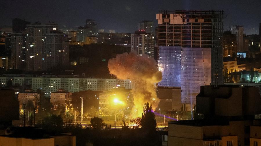 Drones russos provocaram incêndios em Kiev