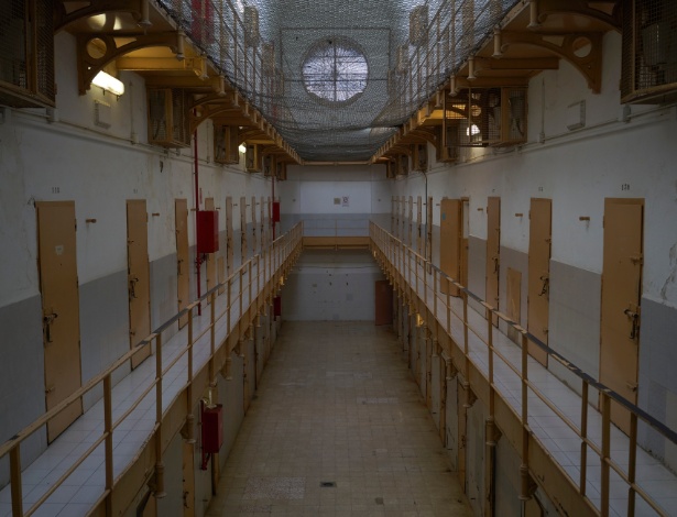 Celas na histórica prisão Modelo em Barcelona, Espanha - 	SAMUEL ARANDA/NYT