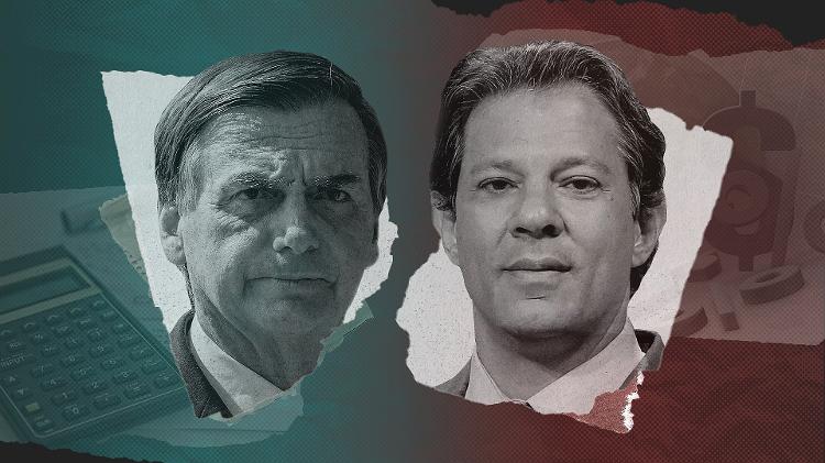 haddad bolsonaro - Arte/UOL - Arte/UOL